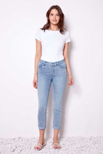 Crop tummy control denim jean