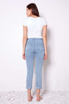 Crop tummy control denim jean