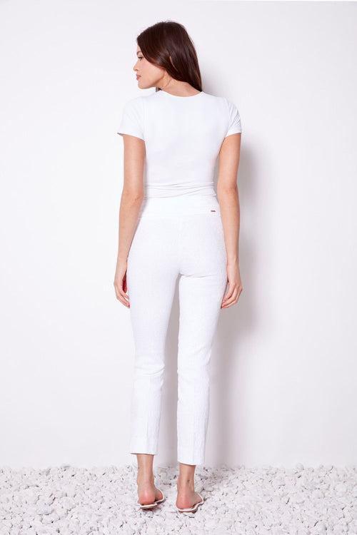 Loom Ankle pant white