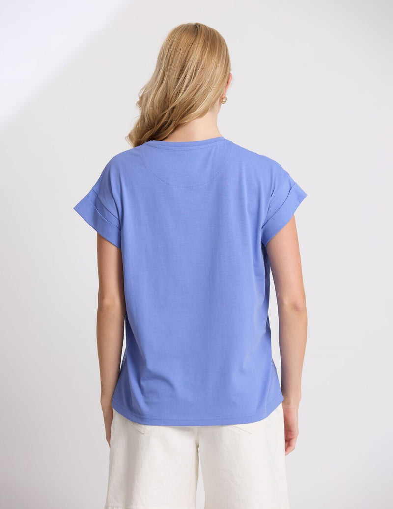 Cuff Tee Cornflower