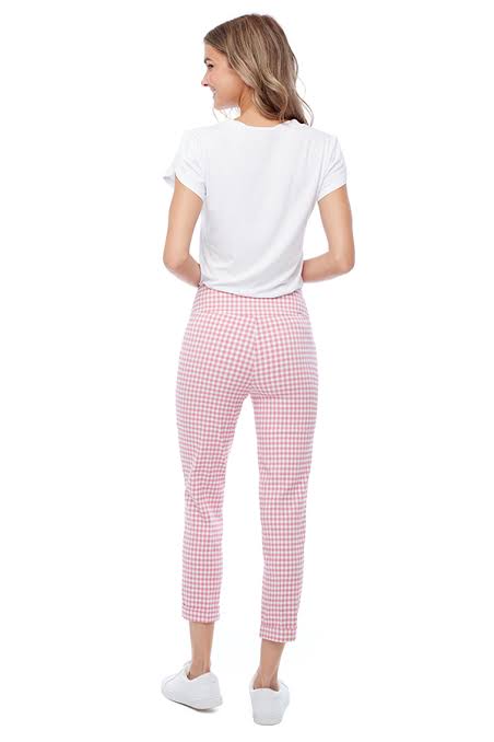 Honeydew gingham pant