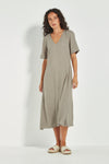 Cayman dress green tea