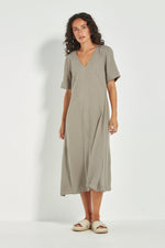 Cayman dress green tea