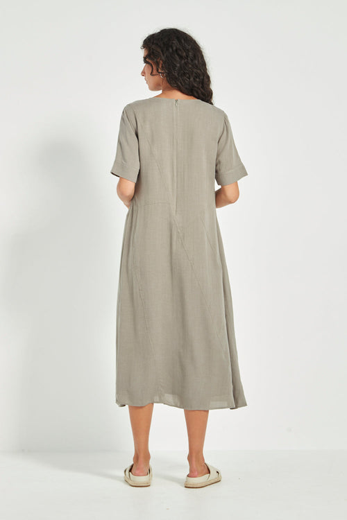 Cayman dress green tea