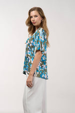 haiku top green multi