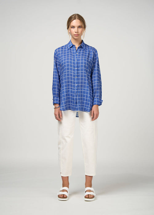 Wavelength shirt cornflower