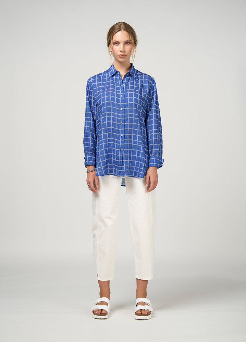 Wavelength shirt cornflower