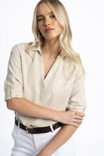 Leni shirt latte