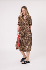 leona dress leopard print