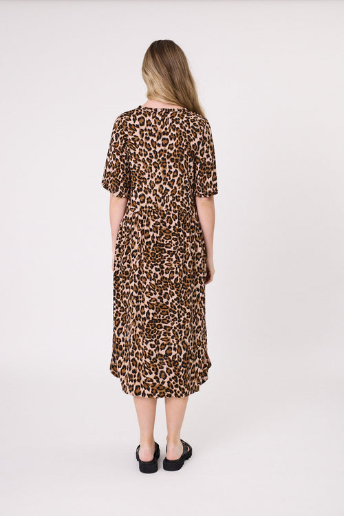leona dress leopard print