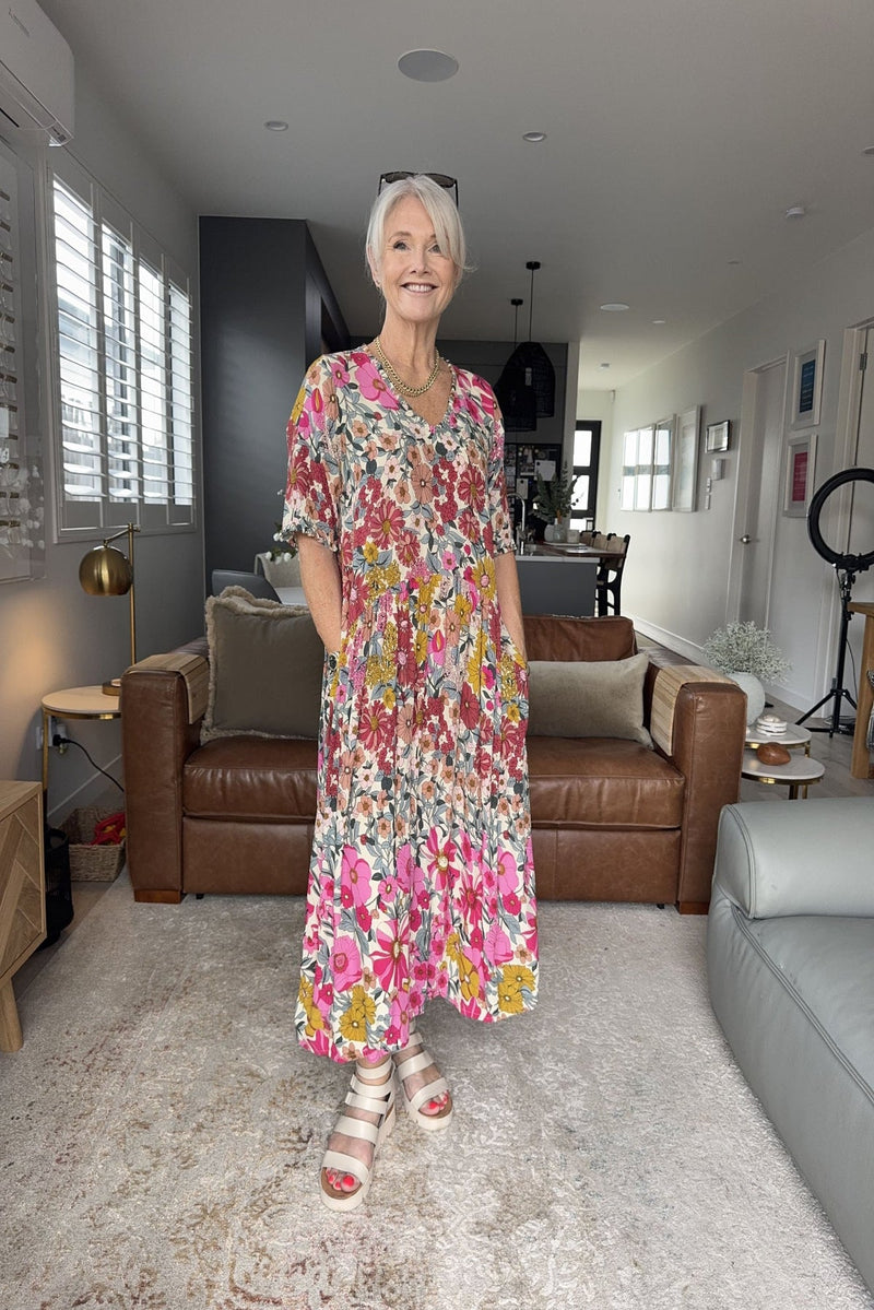 Marissa dress garden print