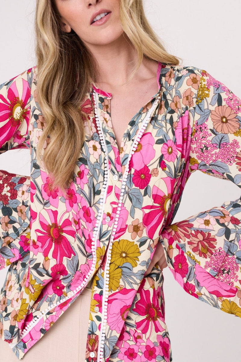 Contessa top garden print