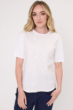 Rosetta linen top white