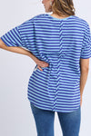 Lauren S/S tee ocean stripe