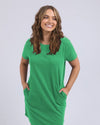 Aiden S/S Dress spring green