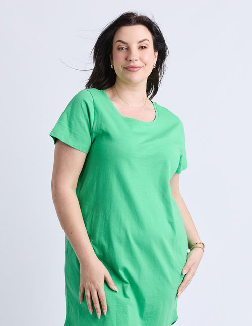 Aiden S/S Dress spring green