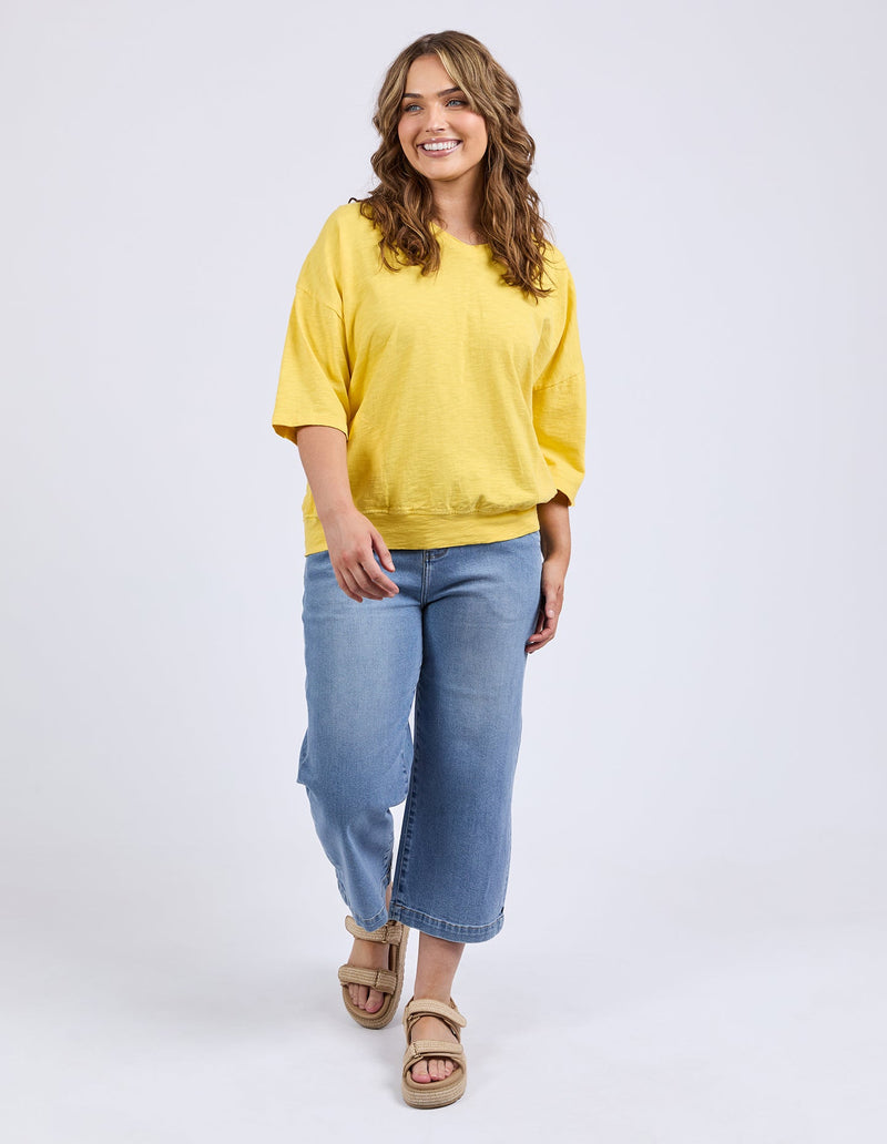 Maize Vee neck lemon
