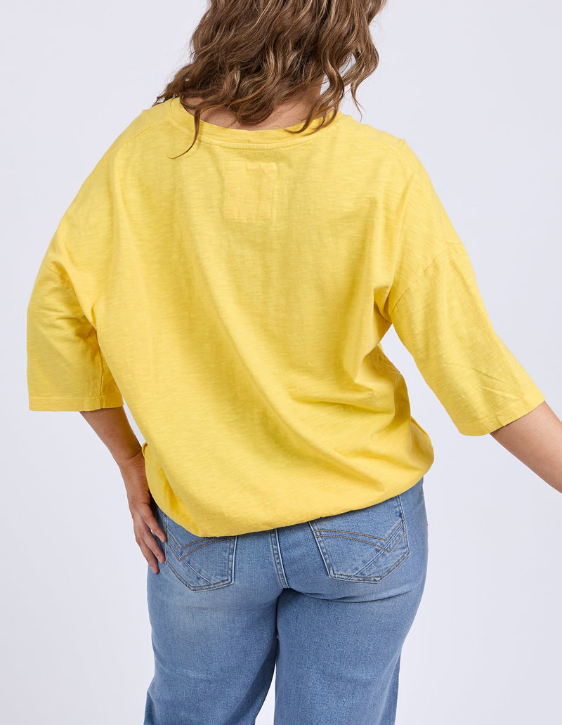 Maize Vee neck lemon