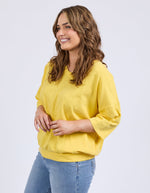 Maize Vee neck lemon