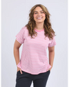 Yara stripe S/S tee Rose stripe