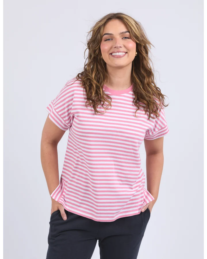 Yara stripe S/S tee Rose stripe