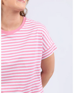 Yara stripe S/S tee Rose stripe