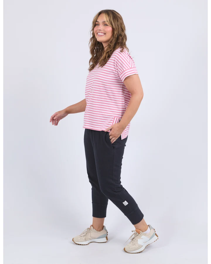 Yara stripe S/S tee Rose stripe