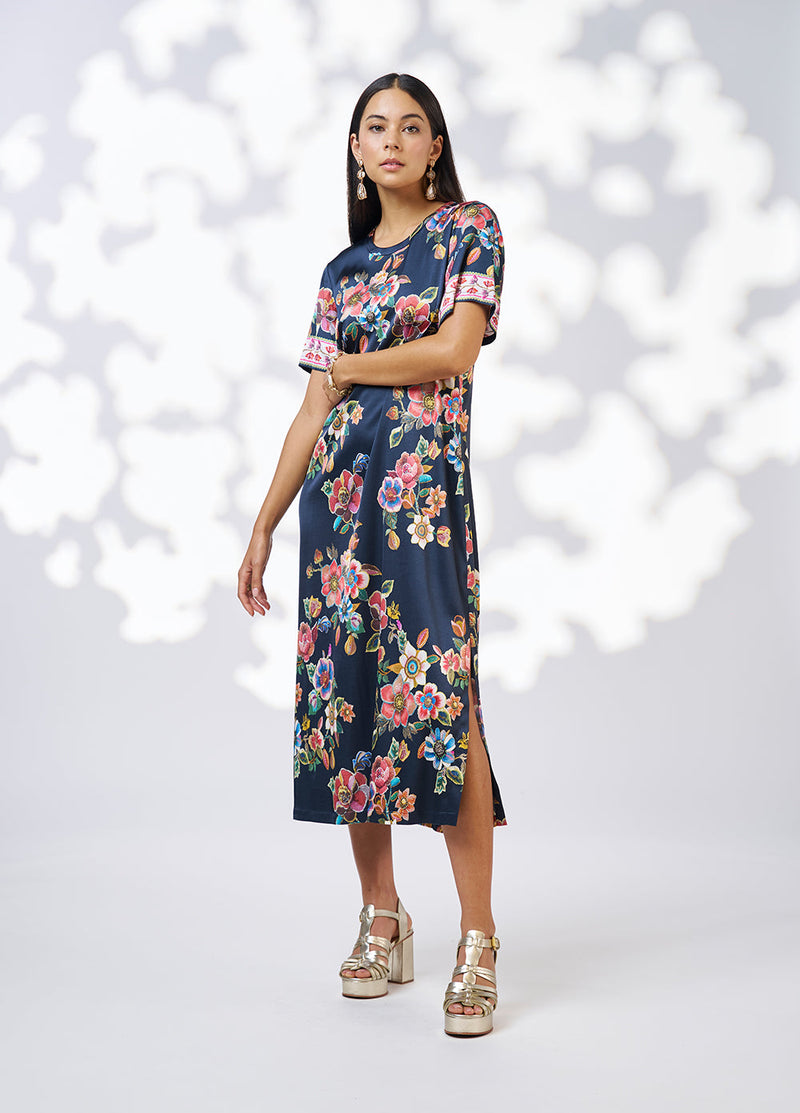 Mystic Rose dress Indigo multi