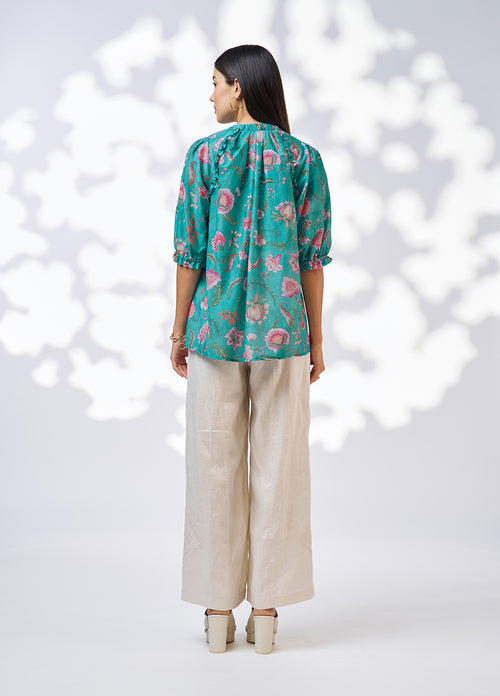 Anaphora top aqua multi