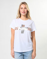 Classic Tee White silver crossing