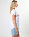 Classic Tee White silver crossing