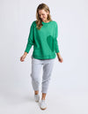 One heart crew Pine green