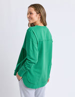 One heart crew Pine green
