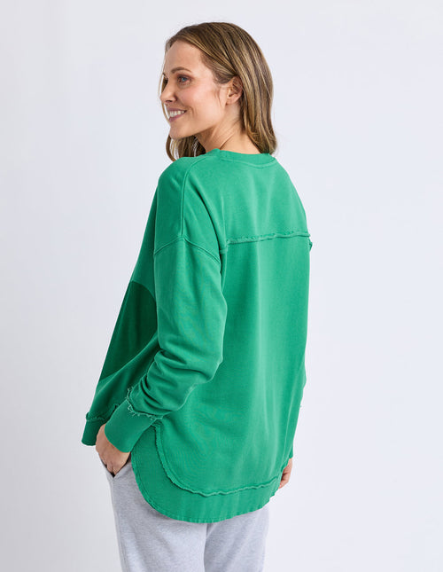 One heart crew Pine green