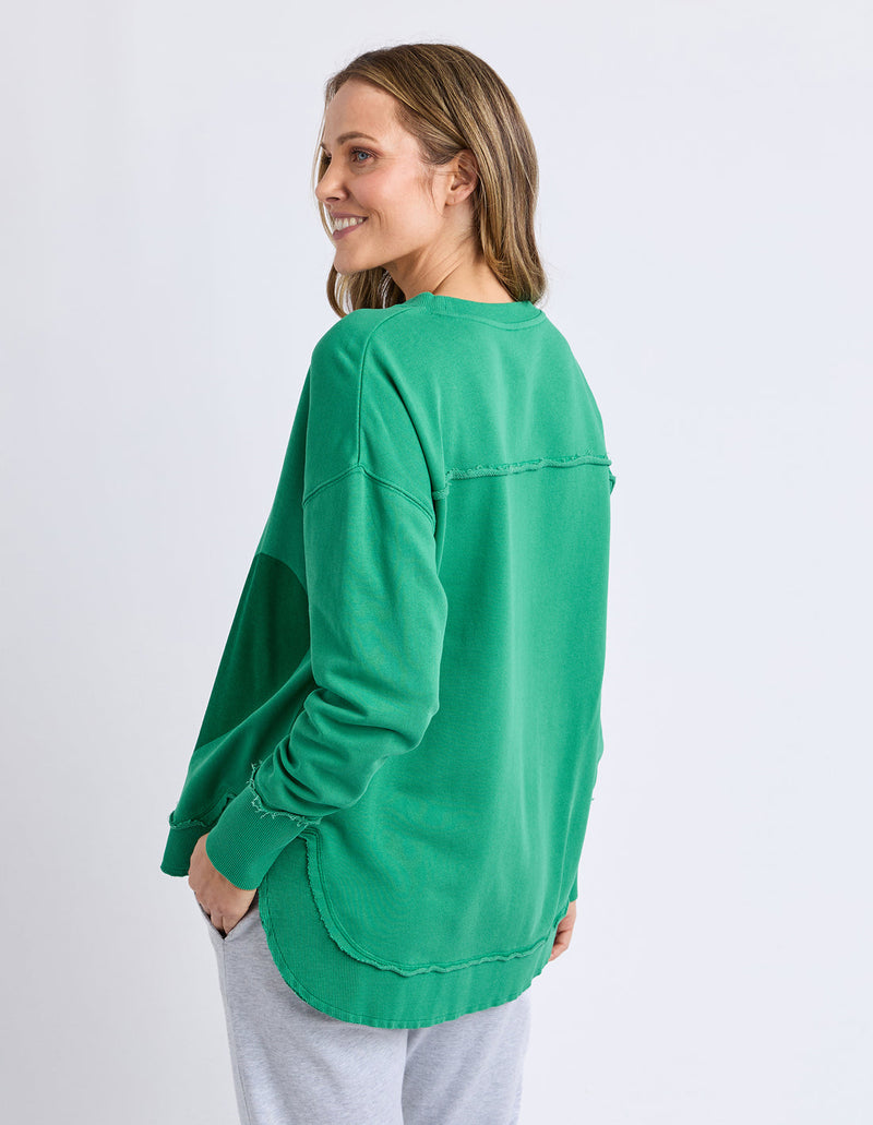 One heart crew Pine green