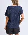 Festive spot tee navy