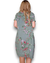 Jungle dress sage lingonberry