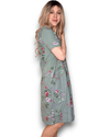 Jungle dress sage lingonberry