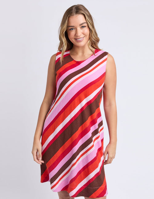 Guava stripe dress