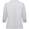 elbow length sleeve shirt with fancy button