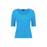 Dominic top Cove blue Velvet - By Design Fashions