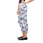 SPRING PRINT PETAL ANKLE PANT - By Design Fashions